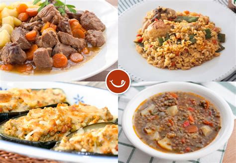 Menú semanal de recetas fáciles, caseras y variadas